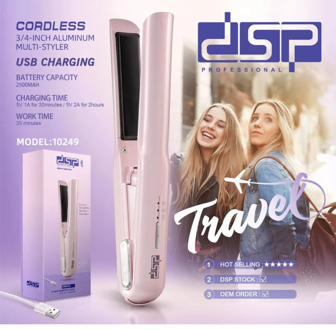 Mini Wireless Hair Straightener My Store